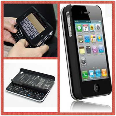 Plástico destacável deslizante cobrir teclado portátil Bluetooth para Iphone 4 / 4S