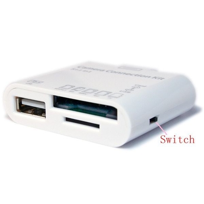 Kit de conexão de câmera do Apple Ipad Ipad 2 Ipad 3 com Wireless SD Card Reader CE, RoHS